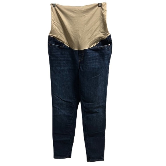 Loft Maternity Jeans Dark Blue Size 8 - Picture 1 of 6